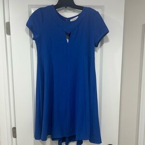 NWT Axara Paris Blue Cap Sleeve Dress